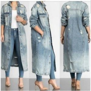 Veveret Denim Long Jacket